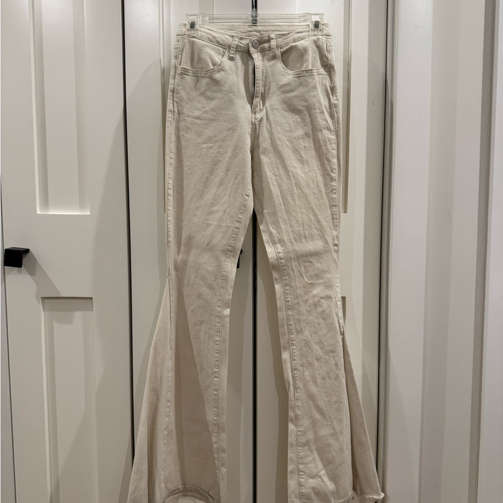 Altar’d State Cream Flared Jeans